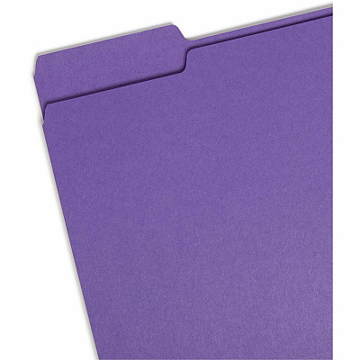 Smead Colored 1/3 Tab Cut Letter Recycled Top Tab File Folder (SMD13043)