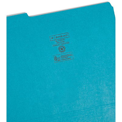 Smead Colored 1/3 Tab Cut Letter Recycled Top Tab File Folder (SMD13134)