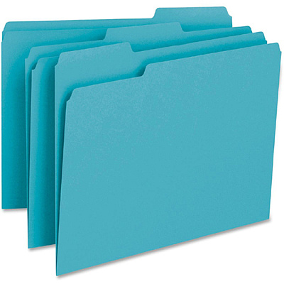 Smead Colored 1/3 Tab Cut Letter Recycled Top Tab File Folder (SMD13143)
