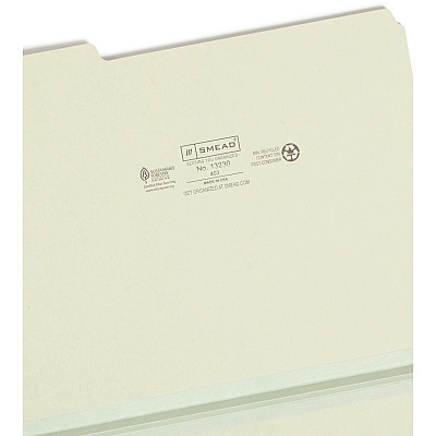 Smead 1/3 Tab Cut Letter Recycled Top Tab File Folder (SMD13230)