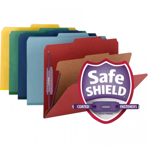 Smead SafeSHIELD 2/5 Tab Cut Letter Recycled Classification Folder (13730)