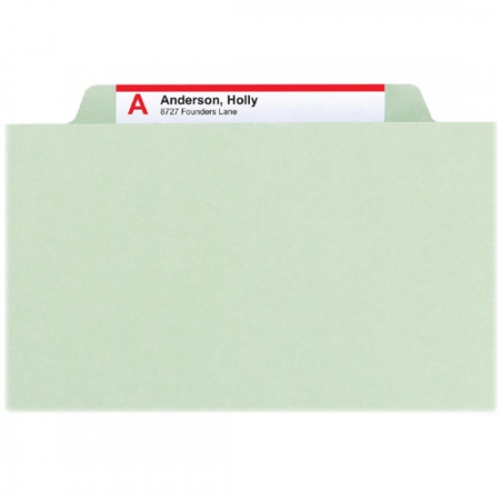 Smead SafeSHIELD 2/5 Tab Cut Letter Recycled Classification Folder (13776)