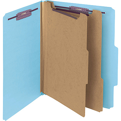 Smead SafeSHIELD 2/5 Tab Cut Letter Recycled Classification Folder (SMD14030)