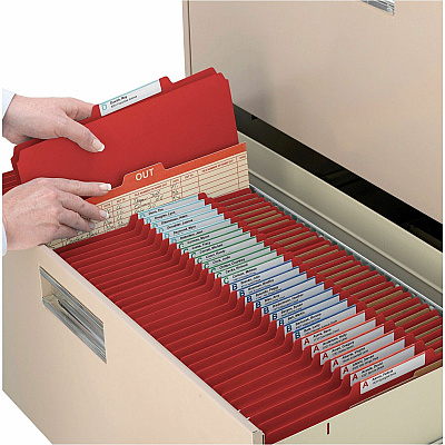 Smead SafeSHIELD 2/5 Tab Cut Letter Recycled Classification Folder (SMD14031)