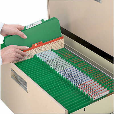 Smead SafeSHIELD 2/5 Tab Cut Letter Recycled Classification Folder (SMD14033)