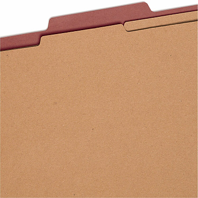 Smead Pressboard Classification Folders with SafeSHIELD Coated Fastener Technology (SMD14075)