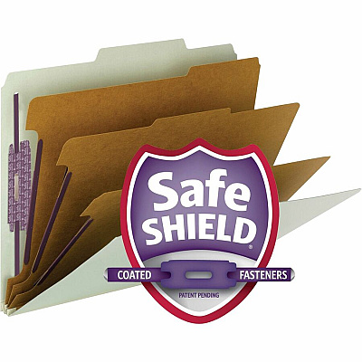 Smead SafeSHIELD 3-Divider Classification Folders (SMD14091)