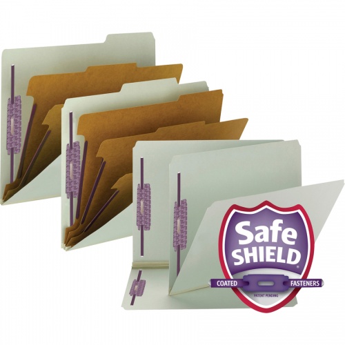 Smead SafeSHIELD 3-Divider Classification Folders (14091)