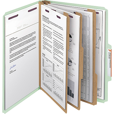 Smead SafeSHIELD 3-Divider Classification Folders (SMD14091)