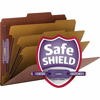 Smead SafeSHIELD 2/5 Tab Cut Letter Recycled Classification Folder (SMD14092)