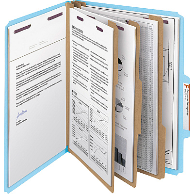 Smead SafeSHIELD Fasteners 3-Div Classification Folders (SMD14094)