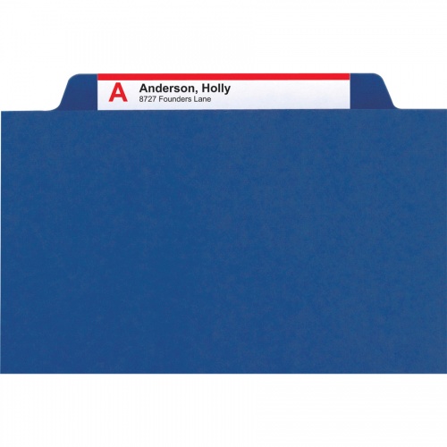 Smead SafeSHIELD 2/5 Tab Cut Letter Recycled Classification Folder (14096)