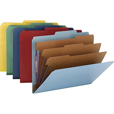 Smead SafeSHIELD 2/5 Tab Cut Letter Recycled Classification Folder (SMD14097)