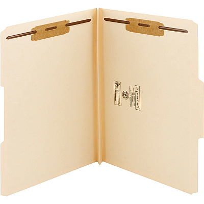 Smead 1/3 Tab Cut Letter Recycled Fastener Folder (SMD14595)