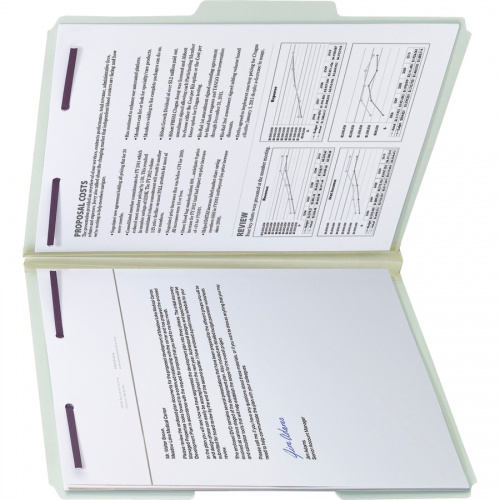 Smead 1/3 Tab Cut Letter Recycled Fastener Folder (14931)