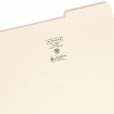 Smead 1/3 Tab Cut Legal Recycled Top Tab File Folder (SMD15337)