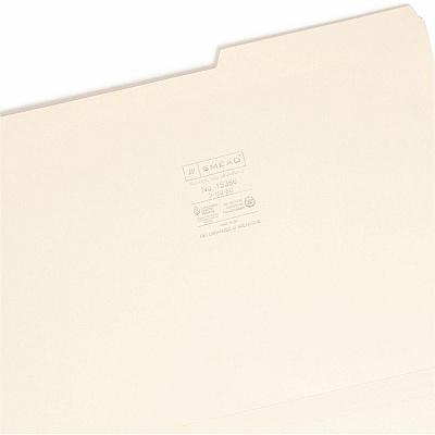 Smead 2/5 Tab Cut Legal Recycled Top Tab File Folder (SMD15386)
