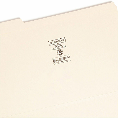 Smead 1/3 Tab Cut Legal Recycled Top Tab File Folder (SMD15434)