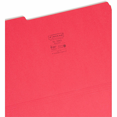 Smead Colored 1/3 Tab Cut Legal Recycled Top Tab File Folder (SMD16943)