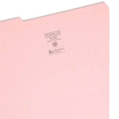 Smead Colored 1/3 Tab Cut Legal Recycled Top Tab File Folder (SMD17634)