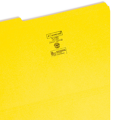 Smead Colored 1/3 Tab Cut Legal Recycled Top Tab File Folder (SMD17934)