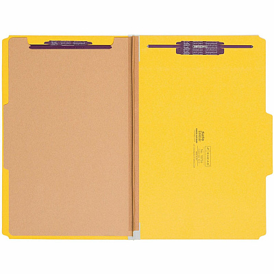 Smead SafeSHIELD Fastener 1-Divider Classification Folders (SMD18734)