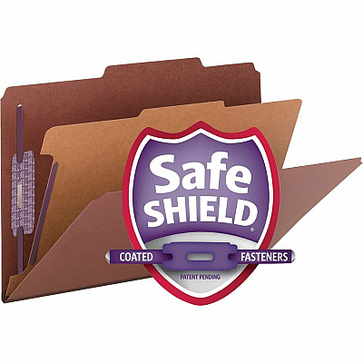 Smead SafeSHIELD 2/5 Tab Cut Legal Recycled Classification Folder (SMD18775)