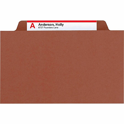 Smead SafeSHIELD 2/5 Tab Cut Legal Recycled Classification Folder (SMD18775)