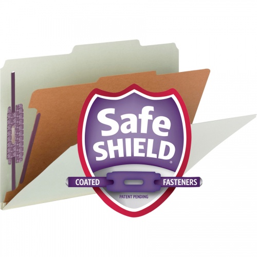 Smead SafeSHIELD 2/5 Tab Cut Legal Recycled Classification Folder (18776)