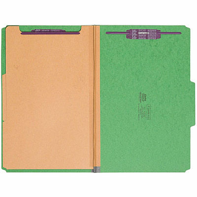 Smead SafeSHIELD 2/5 Tab Cut Legal Recycled Classification Folder (SMD19033)