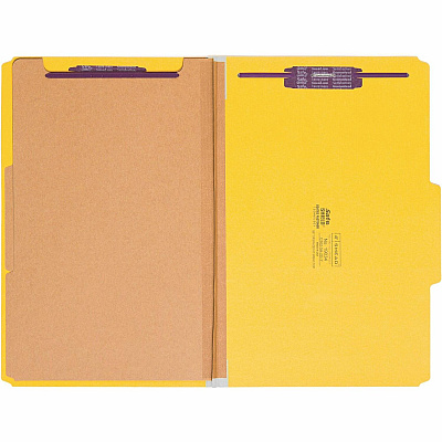 Smead SafeSHIELD Fasteners 2 Divider Classification Folders (SMD19034)