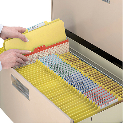 Smead SafeSHIELD Fasteners 2 Divider Classification Folders (SMD19034)