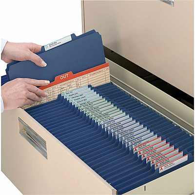 Smead SafeSHIELD 2/5 Tab Cut Legal Recycled Classification Folder (SMD19035)