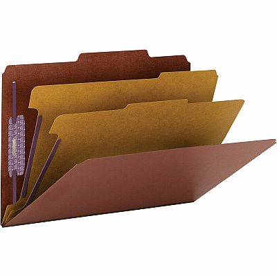 Smead SafeSHIELD 2/5 Tab Cut Legal Recycled Classification Folder (SMD19075)