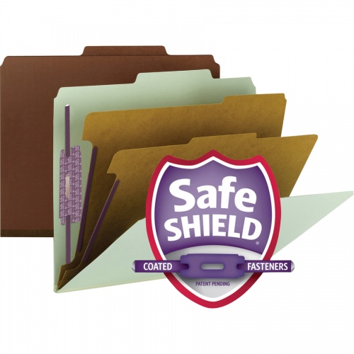 Smead SafeSHIELD 2/5 Tab Cut Legal Recycled Classification Folder (19075)
