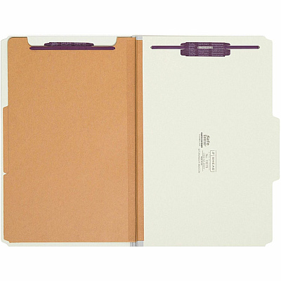 Smead SafeSHIELD 2/5 Tab Cut Legal Recycled Classification Folder (SMD19076)
