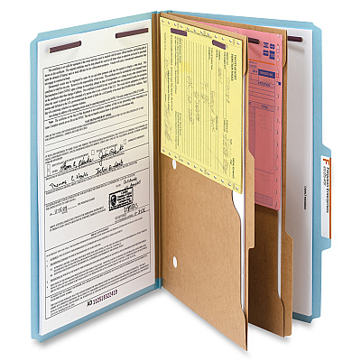 Smead Pocket Divider PressBoard Classification Folders (SMD19081)