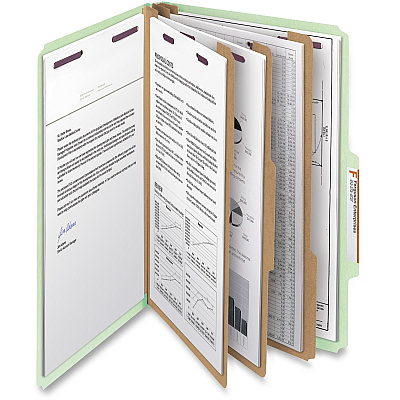 Smead SafeSHIELD 3-Divider Classification Folders (SMD19091)