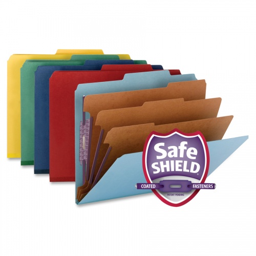 Smead SafeSHIELD 2/5 Tab Cut Legal Recycled Classification Folder (19096)