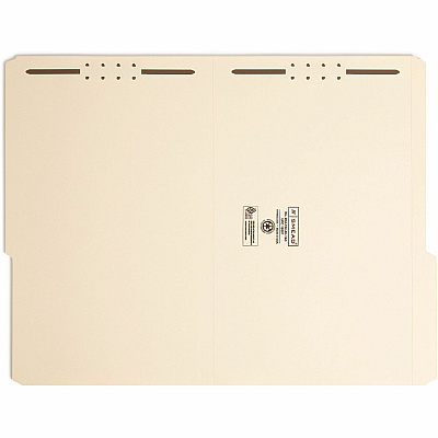 Smead 2/5 Tab Cut Legal Recycled Fastener Folder (SMD19587)