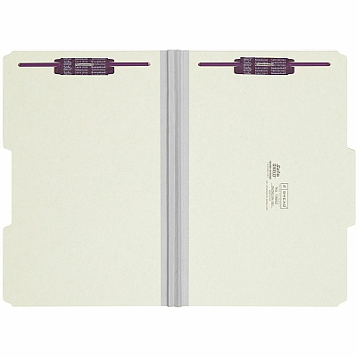Smead 2/5 Tab Cut Legal Recycled Fastener Folder (SMD19982)
