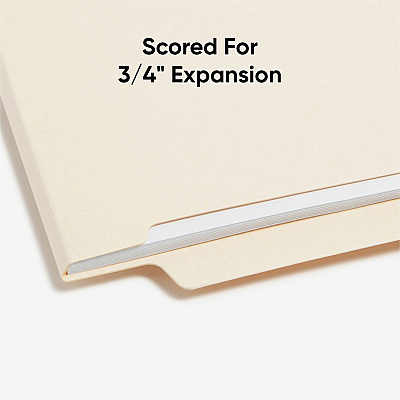 Smead Shelf-Master Straight Tab Cut Letter Recycled End Tab File Folder (SMD24110)