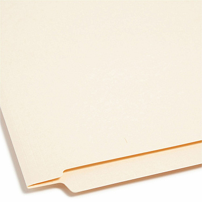 Smead Shelf-Master Straight Tab Cut Letter Recycled End Tab File Folder (SMD24110)