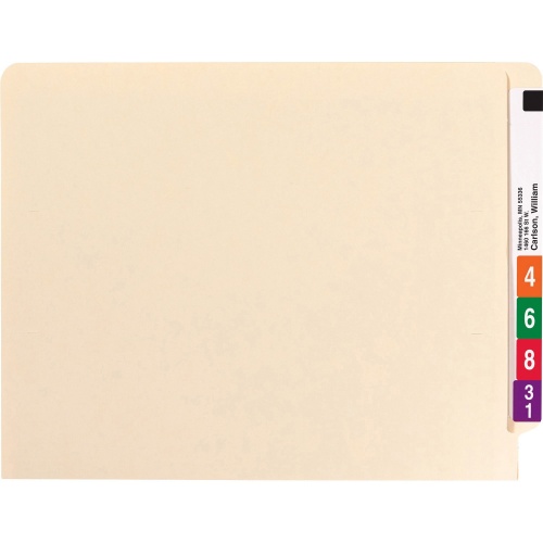 Smead Shelf-Master Straight Tab Cut Letter Recycled End Tab File Folder (24110)