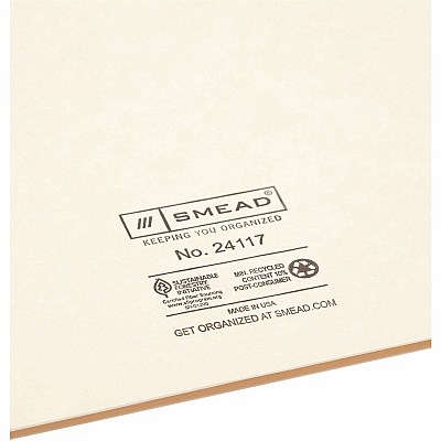 Smead Straight Tab Cut Letter Recycled File Pocket (SMD24117)