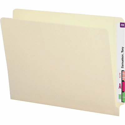 Smead Shelf-Master Straight Tab Cut Letter Recycled End Tab File Folder (SMD24210)