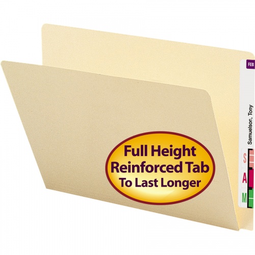 Smead Straight Tab Cut Letter Recycled End Tab File Folder (24250)
