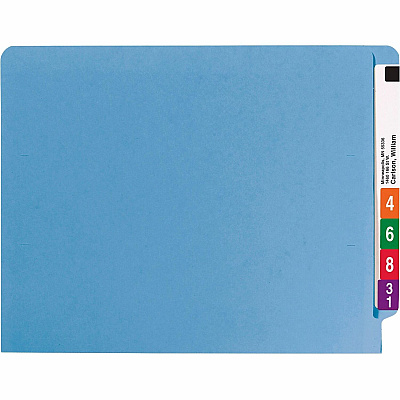 Smead Shelf-Master Straight Tab Cut Letter Recycled Fastener Folder (SMD25040)