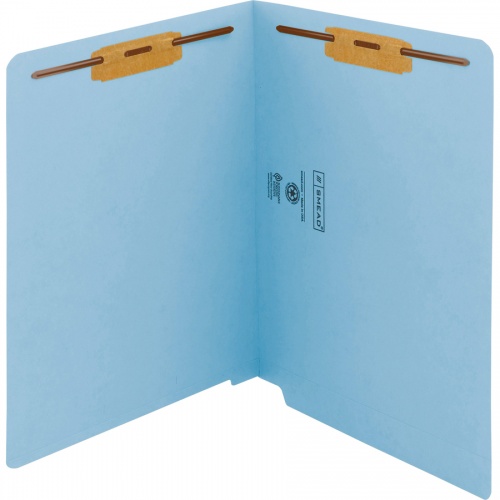 Smead Shelf-Master Straight Tab Cut Letter Recycled Fastener Folder (25040)