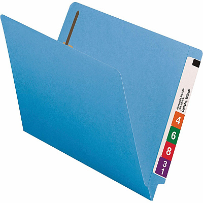 Smead Shelf-Master Straight Tab Cut Letter Recycled Fastener Folder (SMD25040)